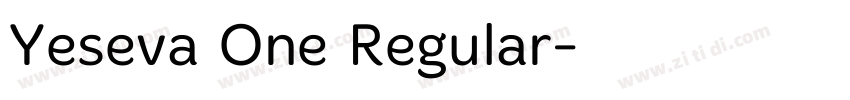 Yeseva One Regular字体转换